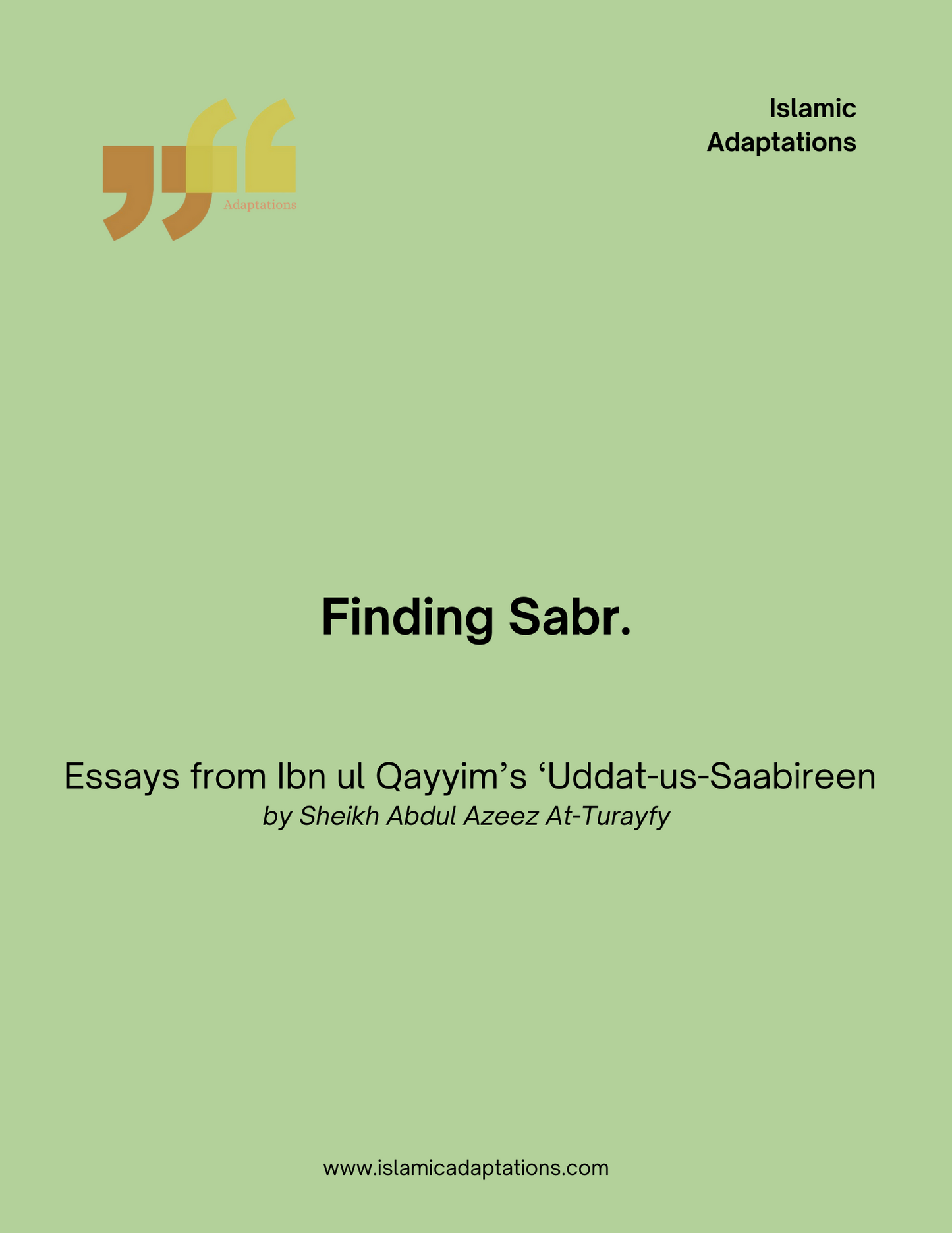 Finding Sabr