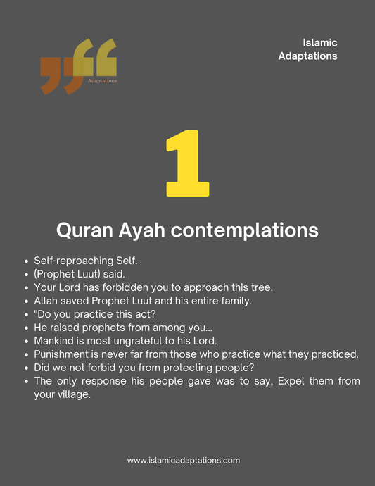 Quran Ayah contemplations 1