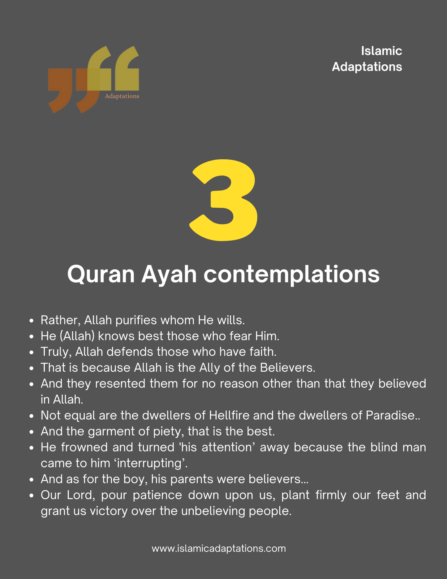 Quran Ayah contemplations 3